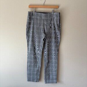 A New Day size small 8 grey black white Check Pants